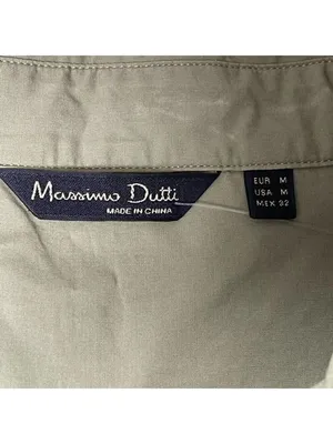 NWT MASSIMO DUTTI - 100% cotton Utility shirt M Academia Minimalist Quiet Luxury thumbnail 8