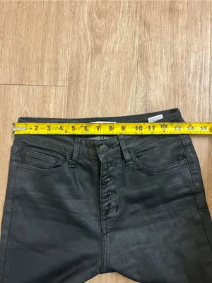High-Rise Black Skinny Jeans with Button-Up Flyw thumbnail 8