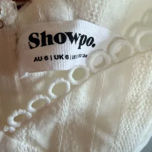 Showpo White Lace Trim Peasant Dress thumbnail 3