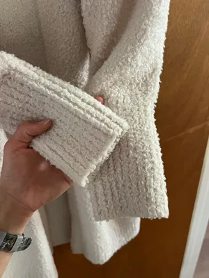 Express cozy Sherpa oversized cardigan thumbnail 6