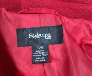 Red Pea Coat thumbnail 4