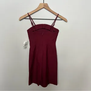 Altar’d State NWT Burgundy Spaghetti Strap Mini Dress Size XS thumbnail 7