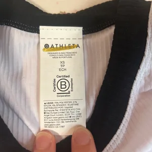 Athleta White Tank Ribbed Top thumbnail 2