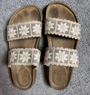 Haute Hippie Crochet Sandals thumbnail 1