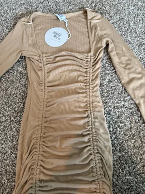 Princess Polly Dress tan thumbnail 4