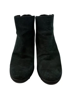 Sorel Joan of Arctic Wedge II Chelsea Boots Women’s Size 9.5 Black Suede Leather thumbnail 2