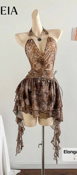 Shein Halter Dress thumbnail 1