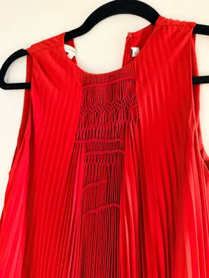 Vince red sleeveless dress thumbnail 2