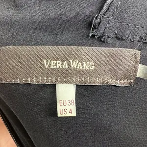 Vera Wang Lavendar Label Womens Asymmetrical Cocktail Dress in Black Size 4 thumbnail 7