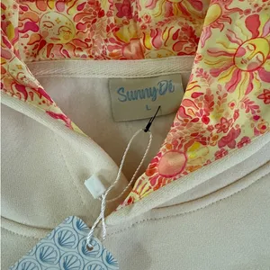 Sunny De Hoodie Solar Kiss Size L Cream Pink thumbnail 3