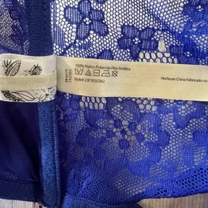 Free People Intimately Blue Lace Longline Front Close Bra thumbnail 10