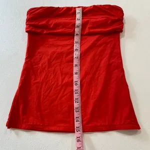 Suuksess Red Strapless Tube Top Size S Stretch Y2K Going Out Basic thumbnail 6