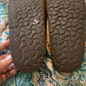 Birkenstock Brown Suede Boston Slide On Clogs thumbnail 4