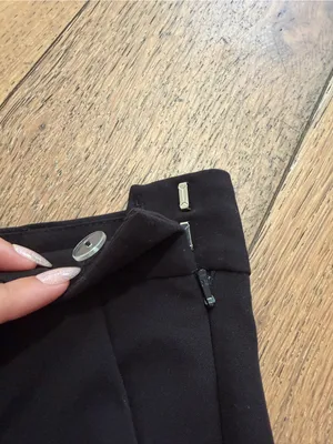 ASOS Size 10 Wide Leg Hemmed Dress Pants thumbnail 2
