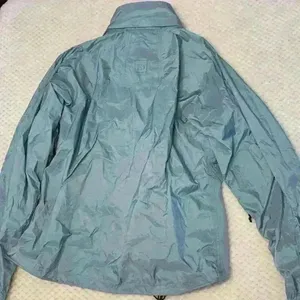 REI blue Raincoat sz M * flawed* hiking biking running camping outdoor canoeing thumbnail 13