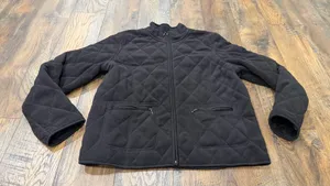 Charter Club Women’s Fleece Quilted Jacket, Size Large, Black Full Zip thumbnail 2