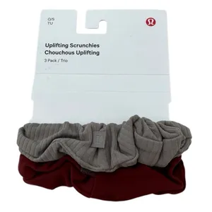 2 Lululemon Uplifting Scrunchies: Rockwood and Warm Ash Grey thumbnail 1