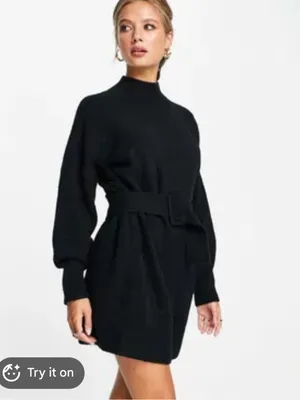 NWT & Other Stories Belted Knit Sweater Dress thumbnail 4