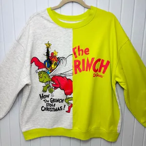 Dr. Seuss Grinch Christmas Sweatshirt Green and Gray‎ Size XXL thumbnail 2