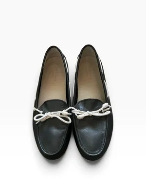 Cole Haan women’s black leather moccasins loafers driving shoes size 9.5 thumbnail 2