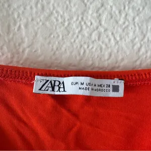 Zara Orange/Red Square Neck
Thong Bodysuit. thumbnail 3