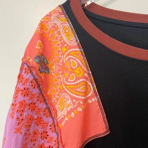 Free People Feeling It Patchwork Top size XL thumbnail 4