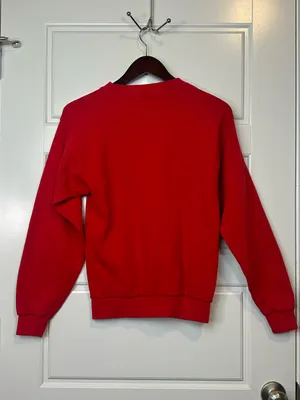 Vintage 90s USA Disney Designs Red Sweatshirt Mickey Mouse Cotton Blend Size S/M thumbnail 3