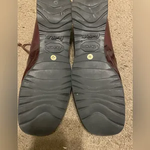 Vintage VTG‎ Peruzzi Florence Made In Italy Womens Leather Oxfords Maroon EU 38 thumbnail 3