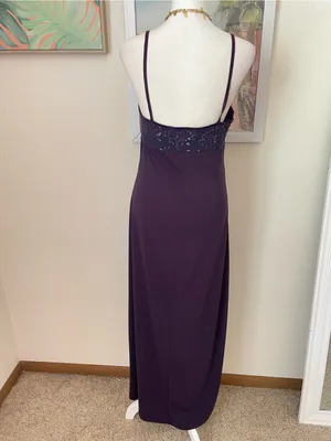 Vintage 90s Byer Too! Whimsigoth Metallic Maxi Dress in Juniors Large thumbnail 5
