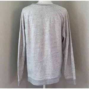Everlane Heathered Gray Crewneck Pullover Sweatshirt Size Large thumbnail 5