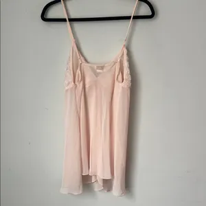 Y2K LA INTIMATES PRETTY IN PINK CHIFFON BABYDOLL NIGHTIE w/ROSEBUDS & BOW thumbnail 5