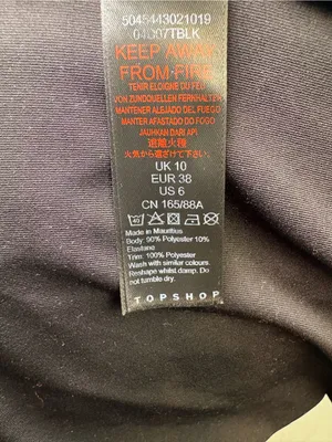 Topshop Bodysuit Black Long-Sleeve Scoop Neck thumbnail 7