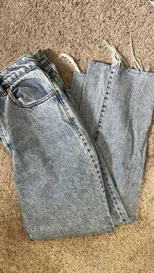PacSun Denim Blue Jeans High-Rise straight thumbnail 5