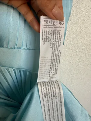Abercrombie & Fitch Blue Pleated Satin Halter Mini Dress Y2K Cottagecore thumbnail 7