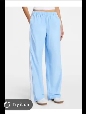 No Boundaries Light Blue and White Track Pants thumbnail 2