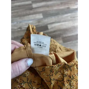 Veronica Beard Spencer Floral Print Ruffle Zip Font Skirt Size 2 Saffron thumbnail 7