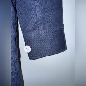 J. Crew Navy Cotton Twill Peacoat‎ White Button Coastal Core Size 4 thumbnail 4