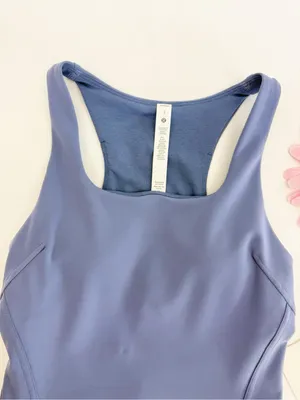 Lululemon InStill Tank Top Water Drop Blue Square Neck Athletic thumbnail 6