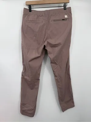 Vuori Ripstop Pants Women Medium Brown Organic Cotton Hiking Drawstring VW401 thumbnail 3