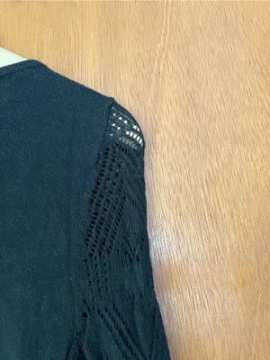 •Lauren Ralph Lauren black lace sleeve blouse• Size XS thumbnail 6