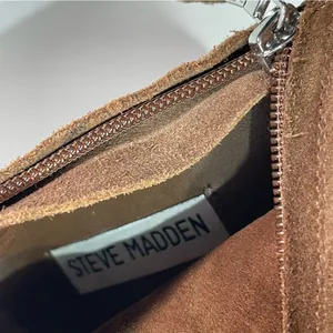 Steve Madden Women 8 Brown Leather Suede Novela Over The Knee Chunky Heel Boots thumbnail 5