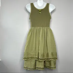 SILVIAN HEACH Dress Womens XS Fairy Earthy Goblin Ruffle Lace Whimsical Earthy thumbnail 6