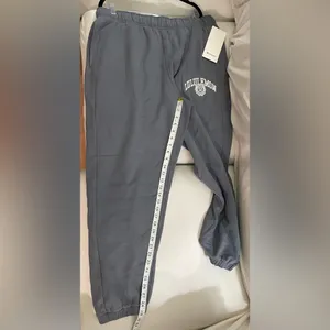 Lululemon NWT Scuba Mid Rise Oversized Fleece Joggers Graphic Solar Grey Size XL thumbnail 9