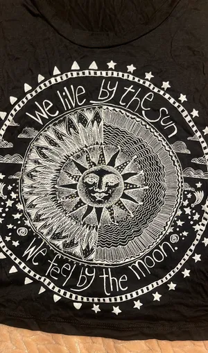 French Pastry Cropped Tanktop Black Size Small We Live By The Sun ~ We Feel By The Moon thumbnail 7