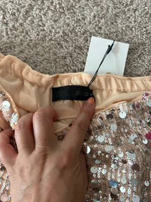 Zara flowy sequin pants. S thumbnail 10