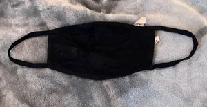Bella + Canvas Reusable Black Cloth Face Mask thumbnail 1