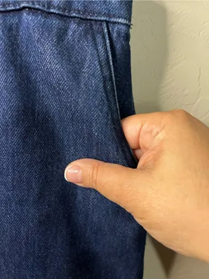 Zara Dark Wash Denim Maxi Skirt High Rise Minimalist 90s Y2K thumbnail 4
