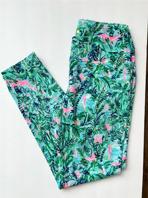 Lilly Pulitzer Luxletic corso parfection golf pants pull on style NEW 2 thumbnail 3