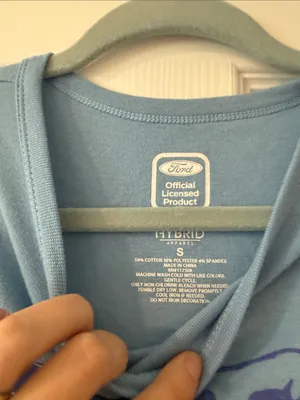 Ford Light Blue Tank with Navy Bronco Graphic thumbnail 3