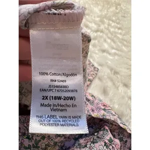 JoySpun Womens Plus Size 2X 18W-20W Pajama Pants Light Pink Ditsy Floral Pockets thumbnail 10